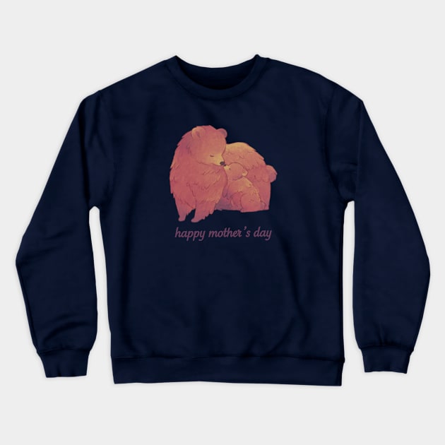 Momma Bear & Cub - Happy Mother's Day Crewneck Sweatshirt by Bumcchi